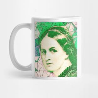 Anne Bronte Green Portrait | Anne Bronte Artwork 8 Mug